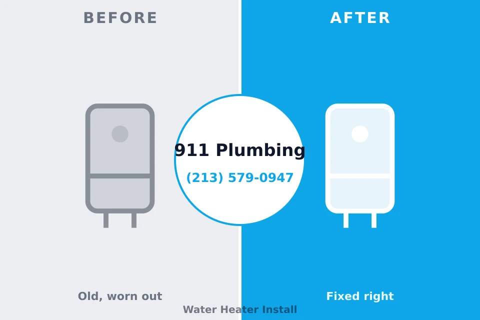 Before and after: plumbing repair Avondale, AZ